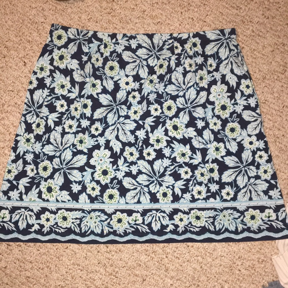 J Jill Floral Skirt. Size LP